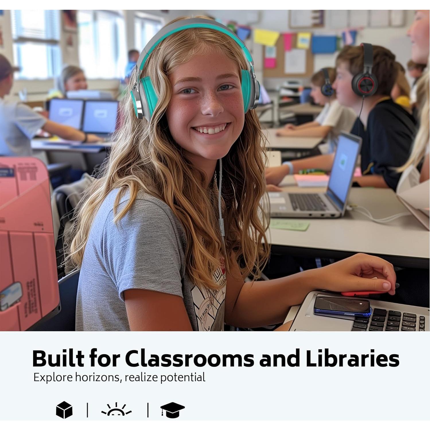 Auriculares por Cable MIXCU JrX3 para Niños y Adolescentes - Paquete de 3