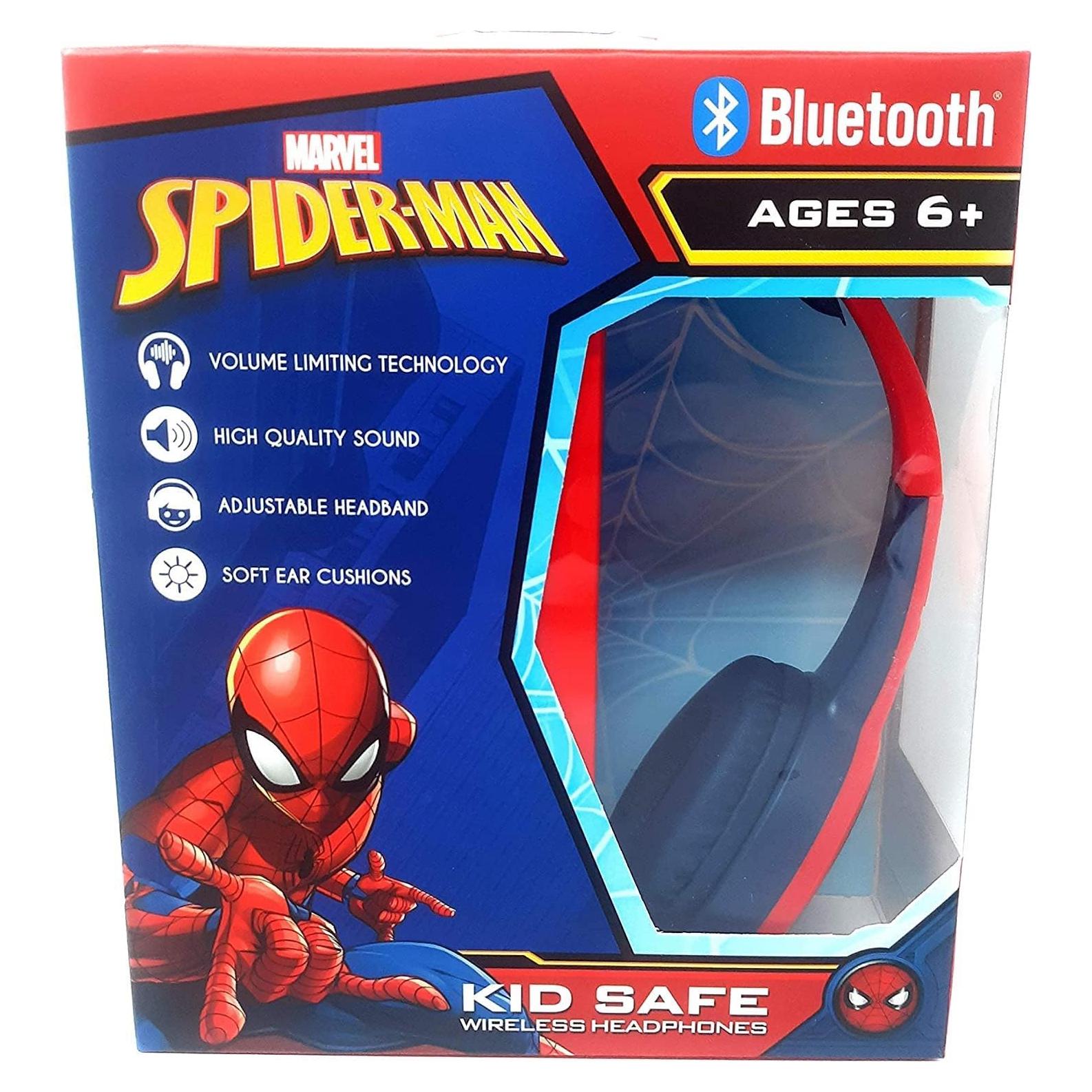 Auriculares Bluetooth Spider Man para Niños 3-8 Años