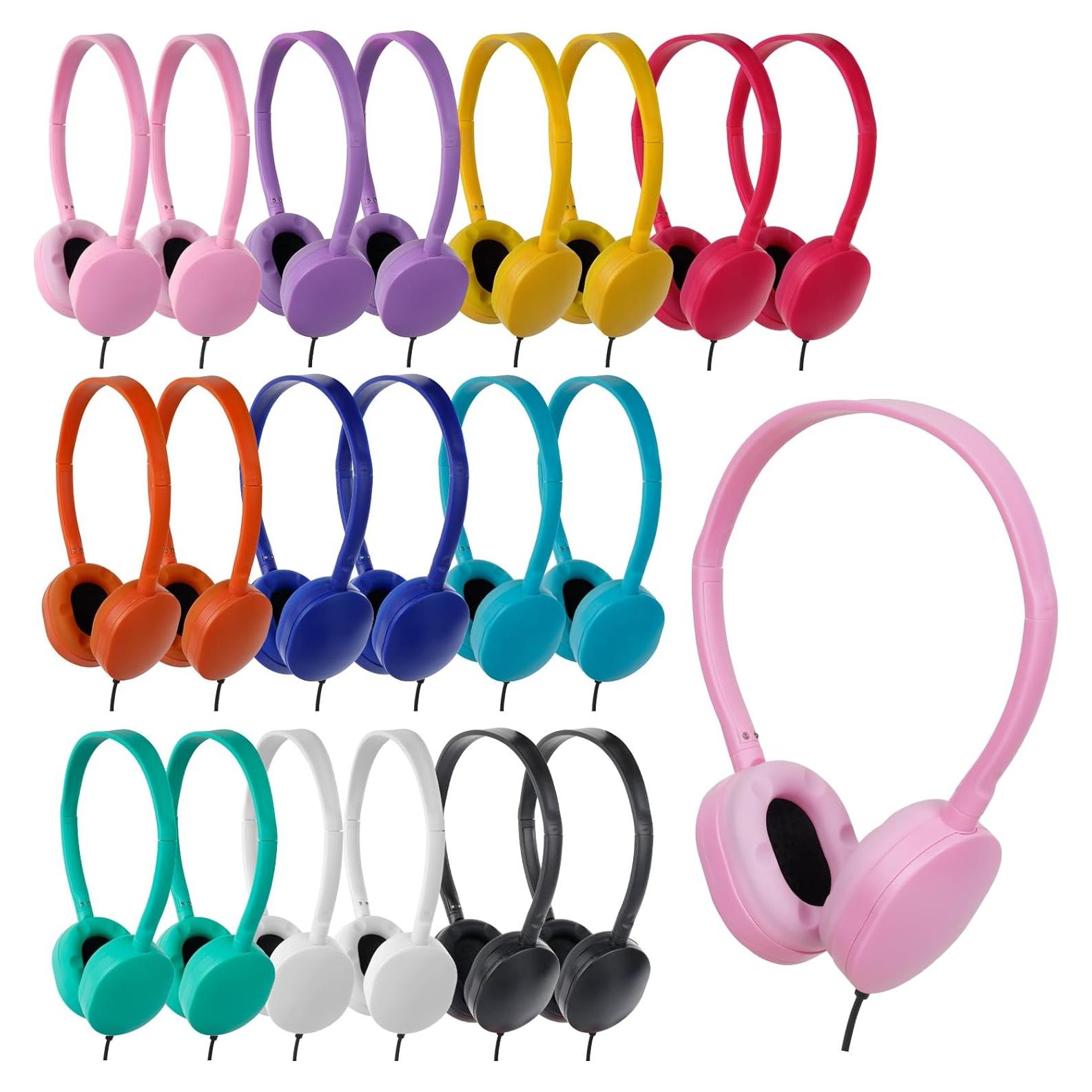Auriculares con Cable ZNXZXP107 para Niños 20 Paquete 10 Colores