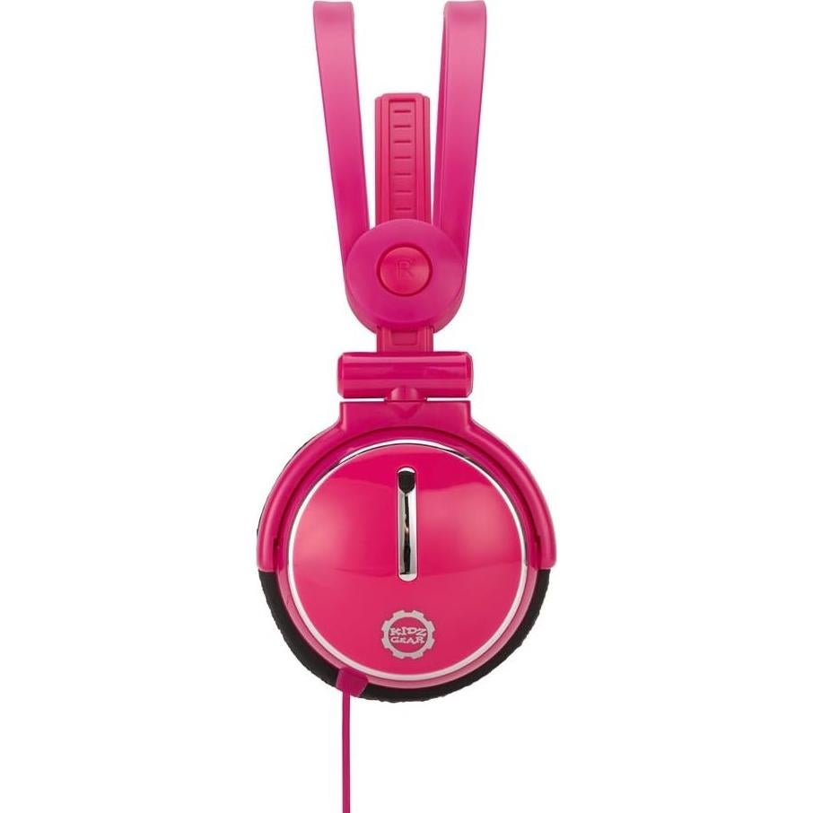 Auriculares Plegables Kidz Gear Rosa con Límite de Volumen