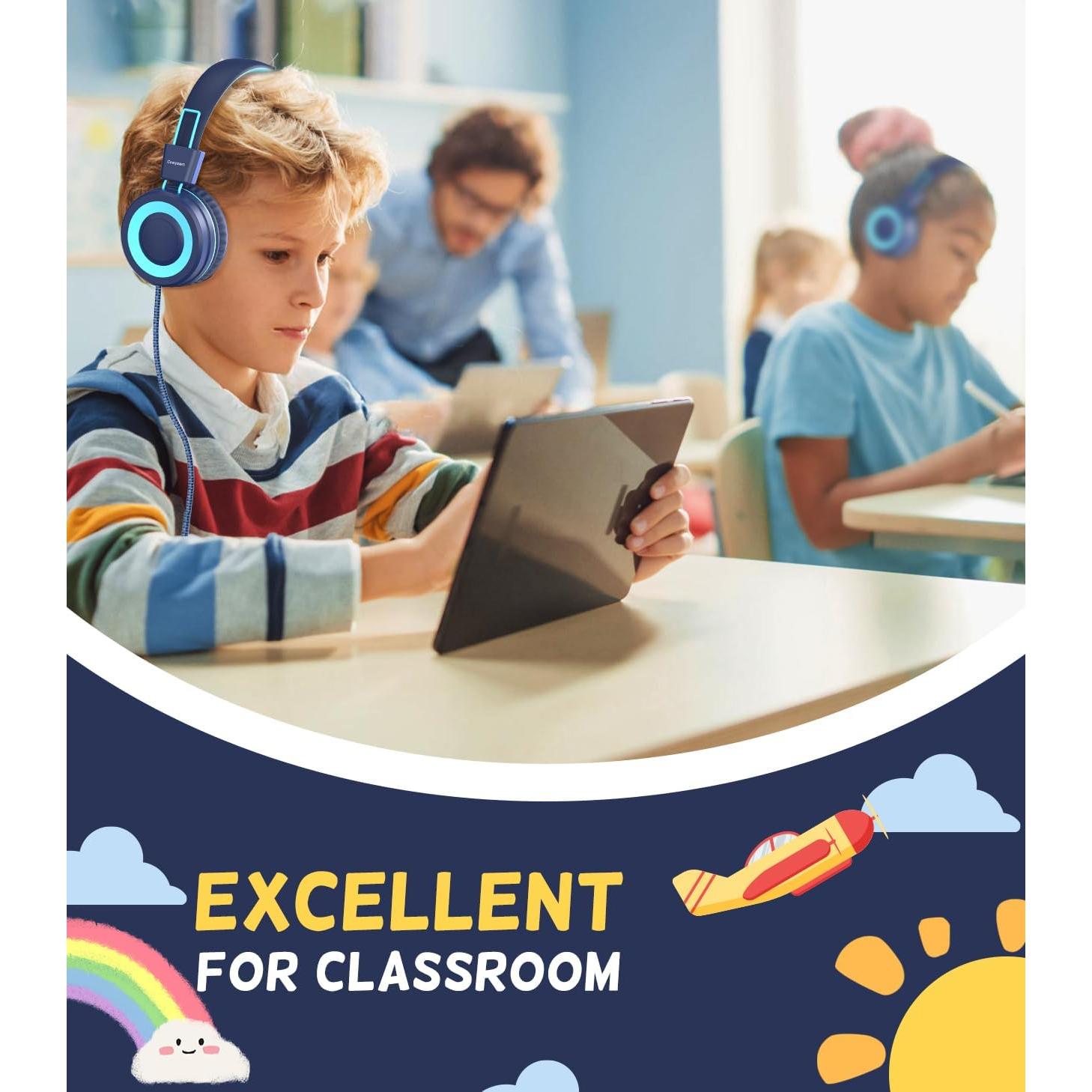 Auriculares USB Tipo C Cowyawn para Niños 94dB Sonido Estéreo