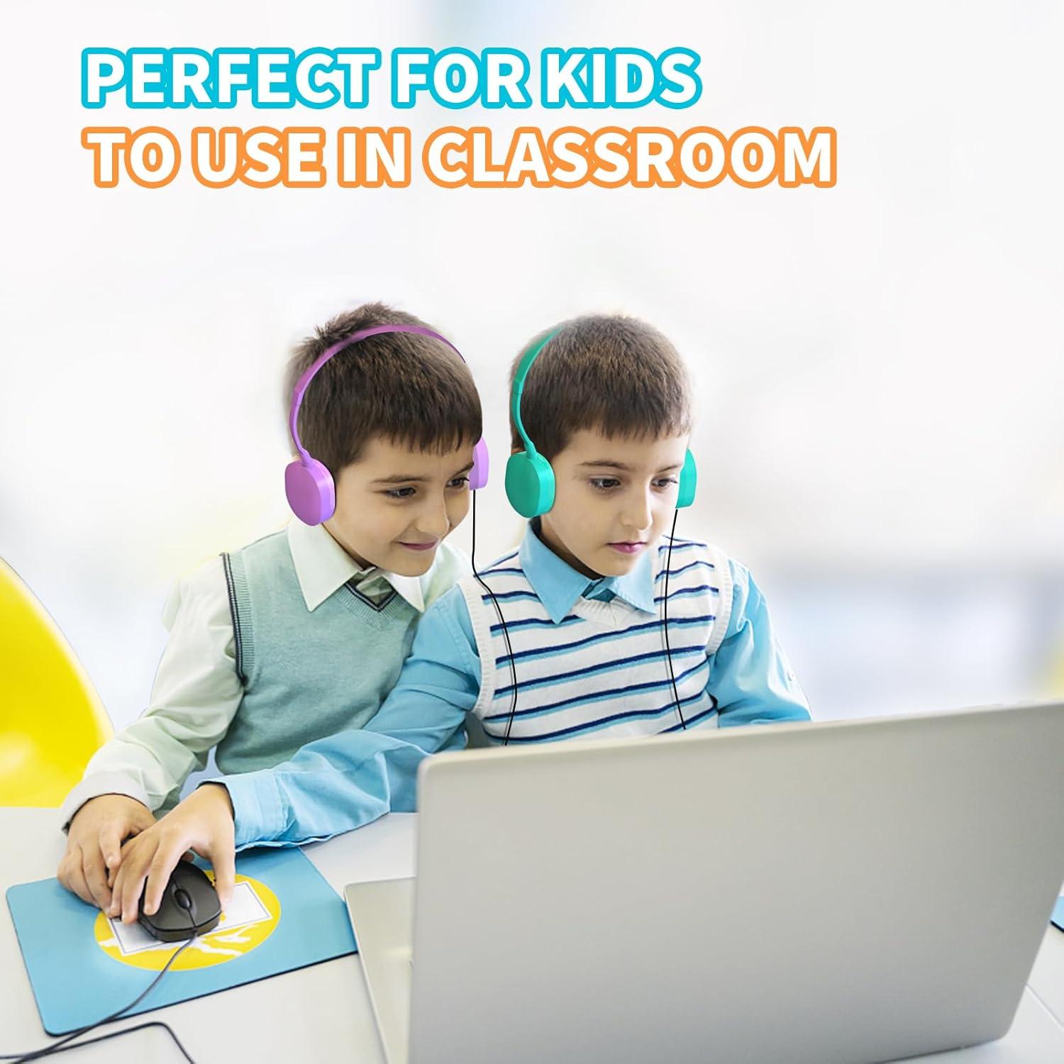 Auriculares para Niños ZHENWAY con Conector 3.5mm - 5 Paquete