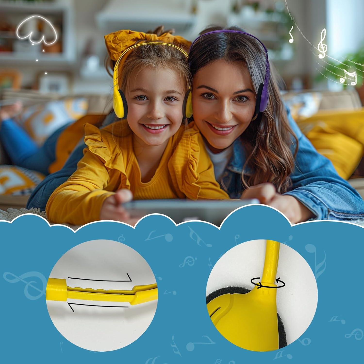 10 Auriculares para Niños ZHENWAY Multicolor 3.5mm Aula