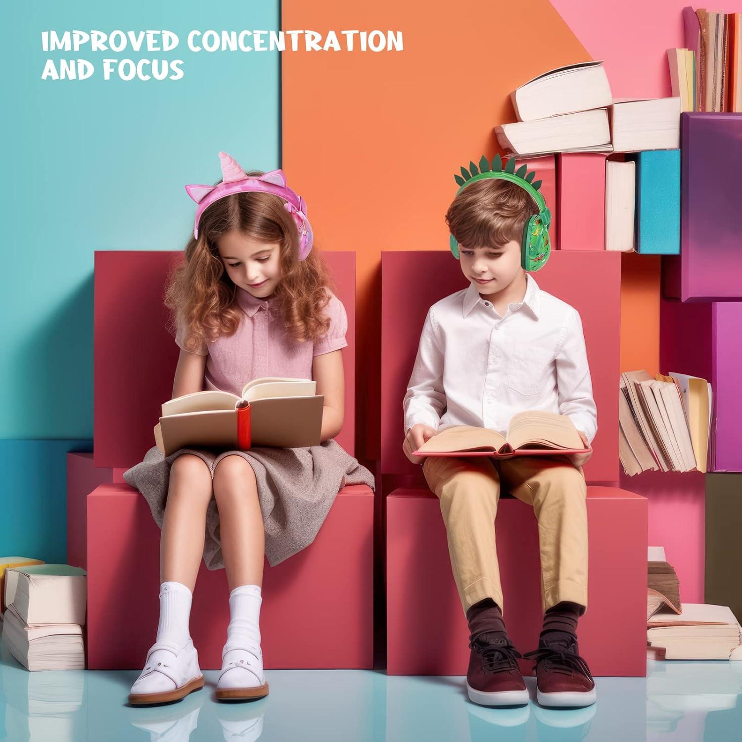 Auriculares Aislantes de Ruido Homicozy Unicornio 3D Niños