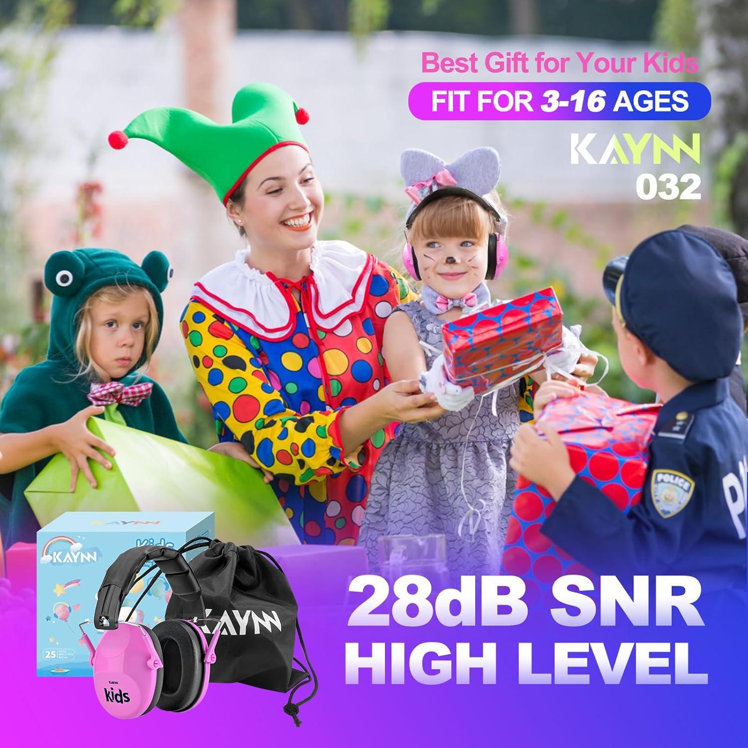 Auriculares KAYNN 032 para Niños - Protección Auditiva 28dB