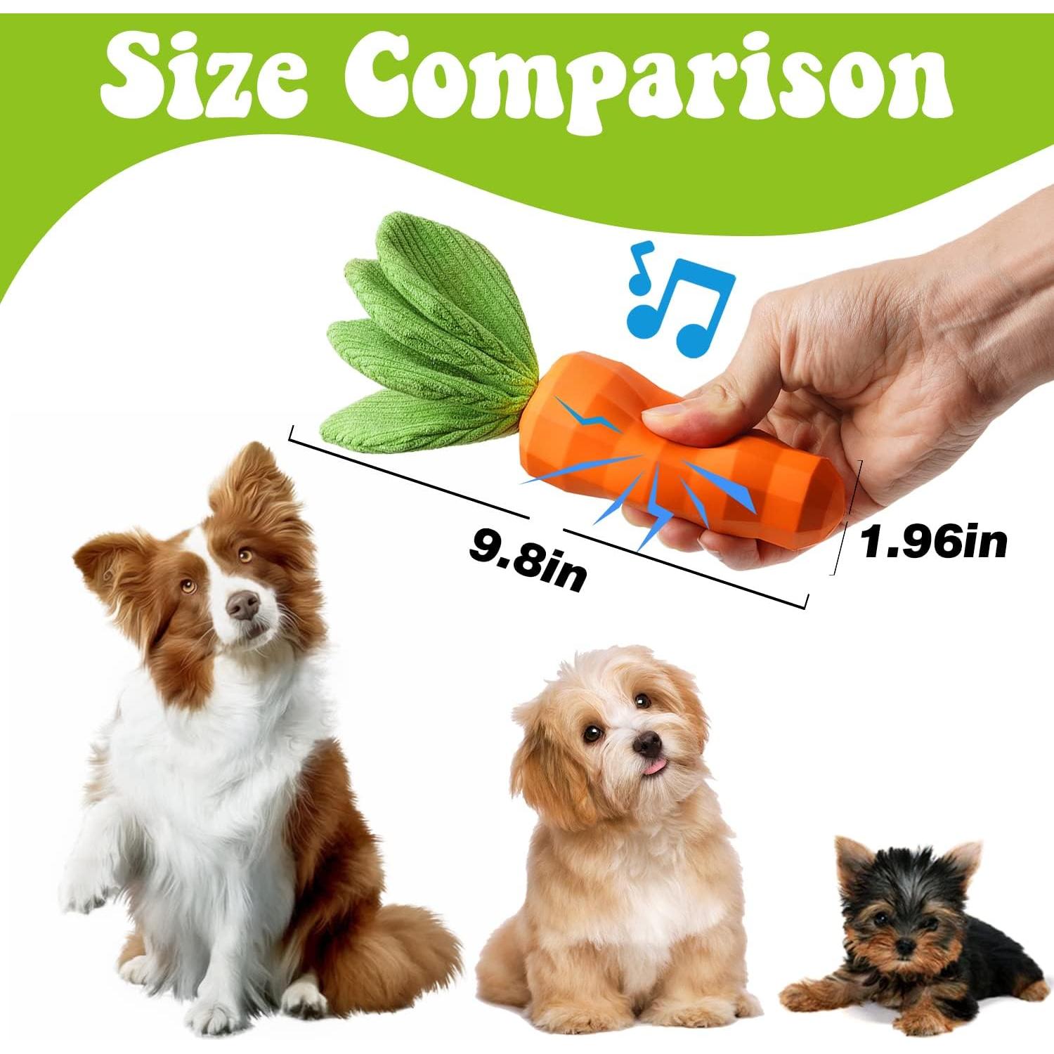 Juguete Squeaky para Perros MewaJump Zanahoria 22,86 cm