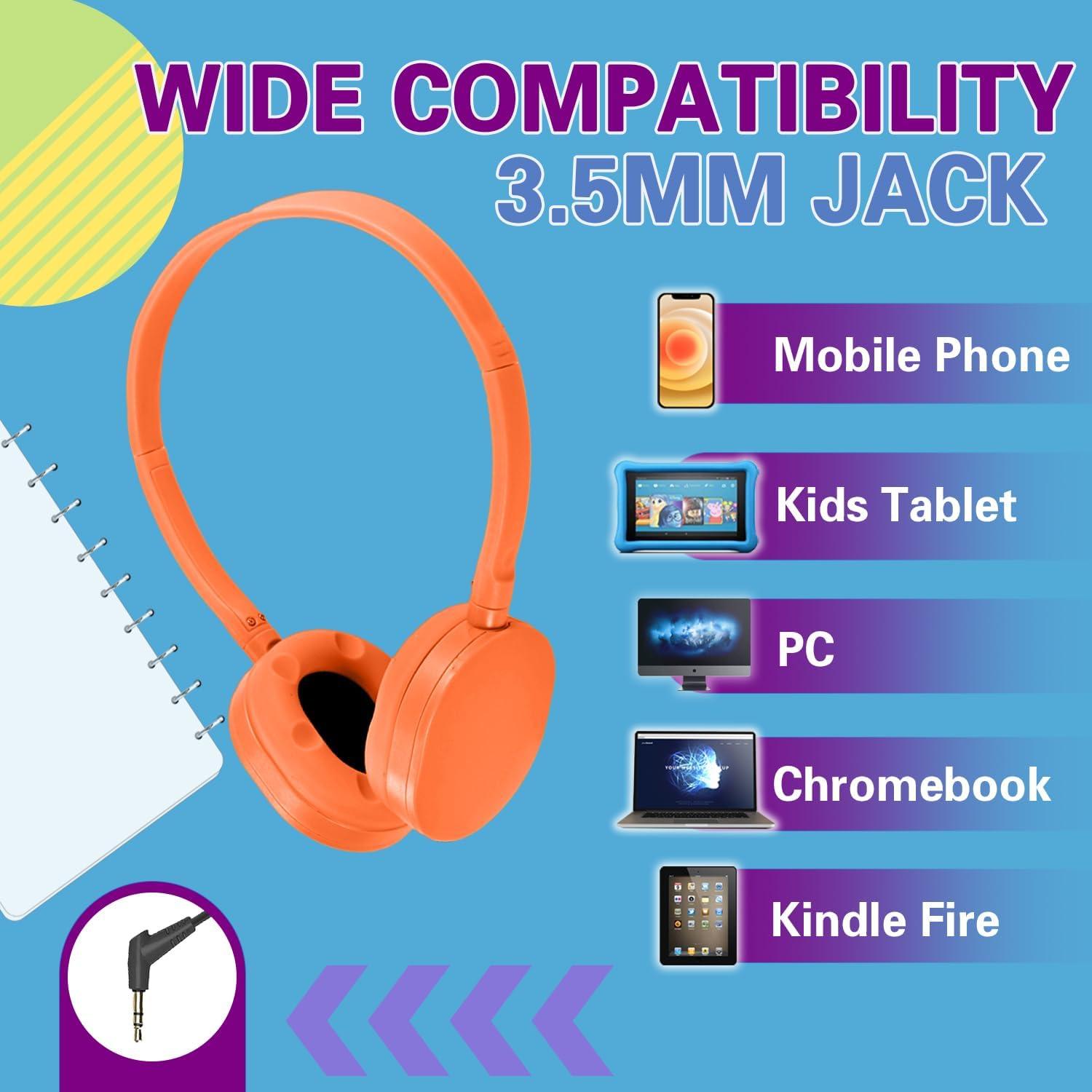 Auriculares con Cable Yoley FM102 para Niños - Paquete de 6