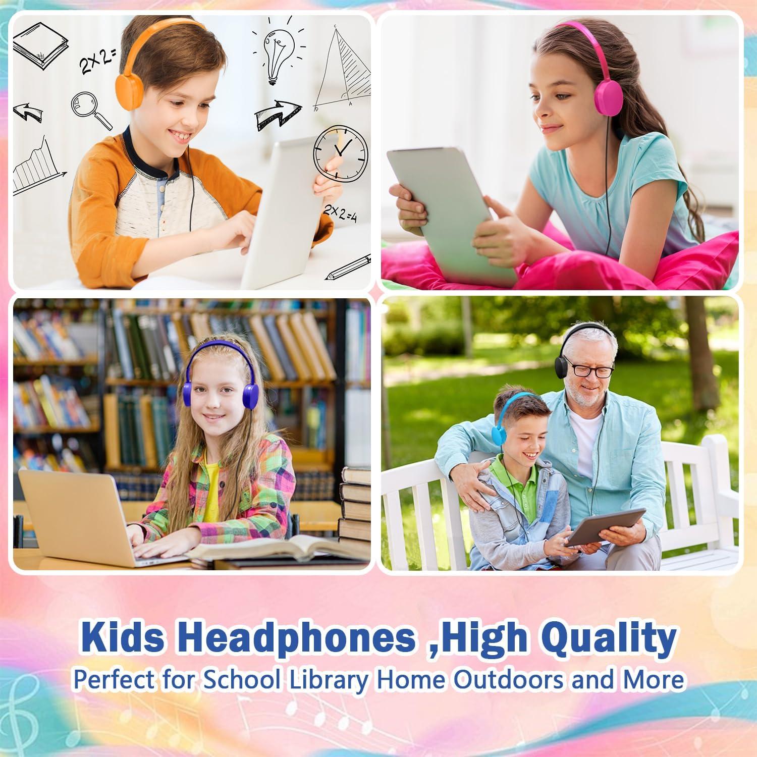 Auriculares con Cable Yoley FM102 para Niños - Paquete de 6