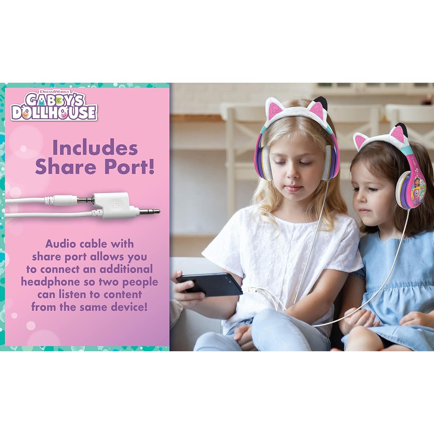 Auriculares Gabby's Dollhouse para Niños con Cable 3.5mm