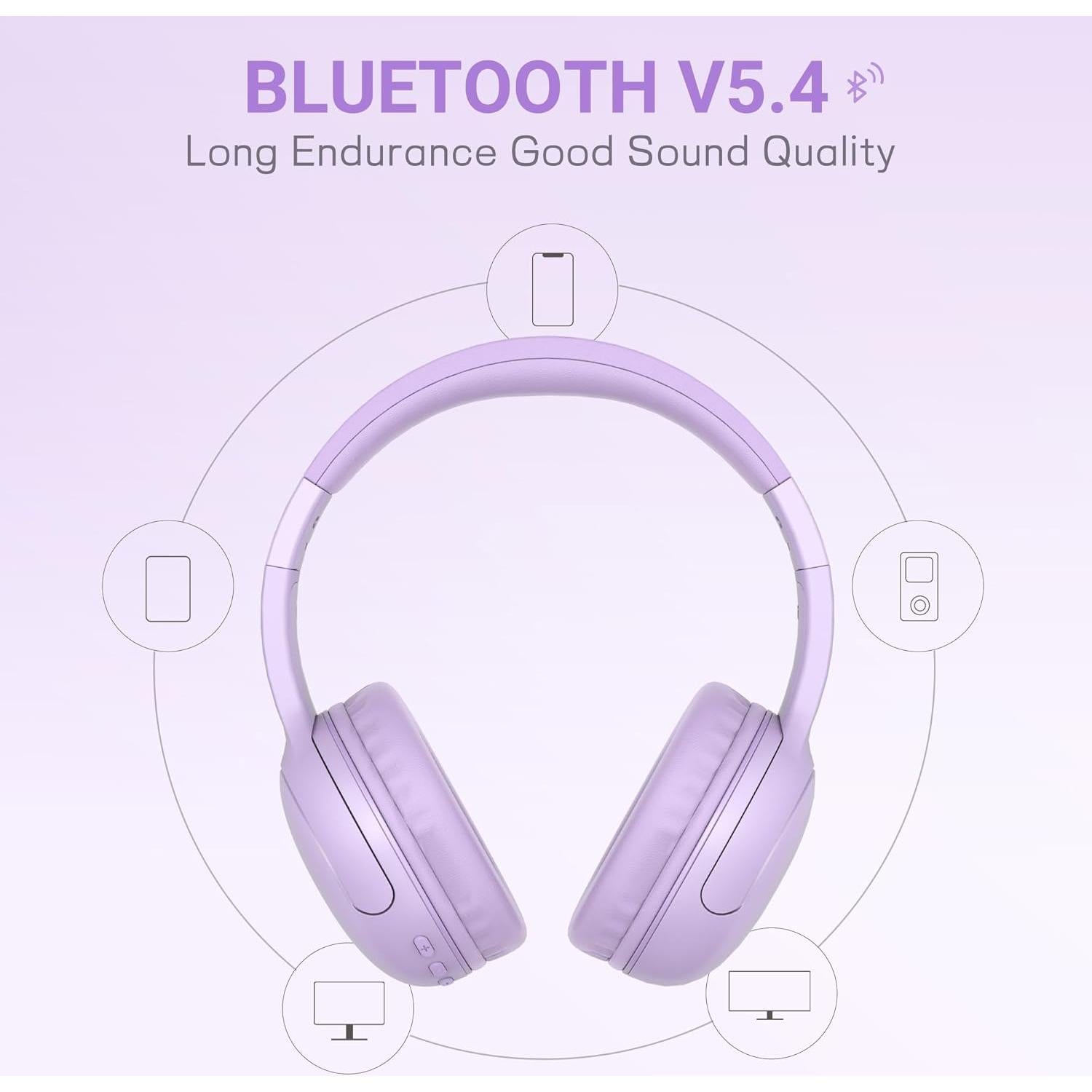Auriculares Inalámbricos LORELEI B-E5 para Niños Púrpura