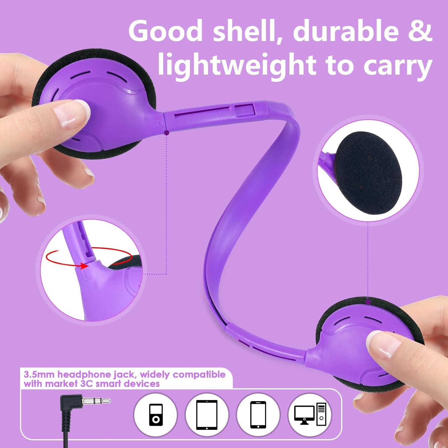 Auriculares para Niños TJZXGUI944 - Paquete de 10 Multicolor