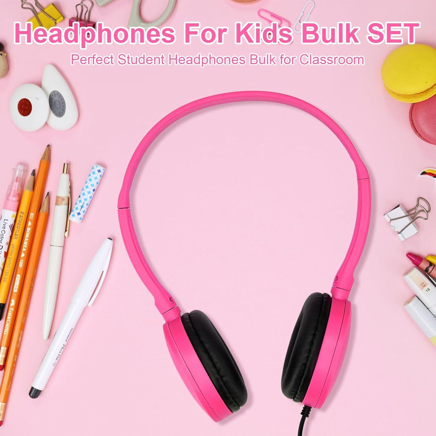 Auriculares con Cable LOVE·FEEL para Niños - Paquete de 12 Colores