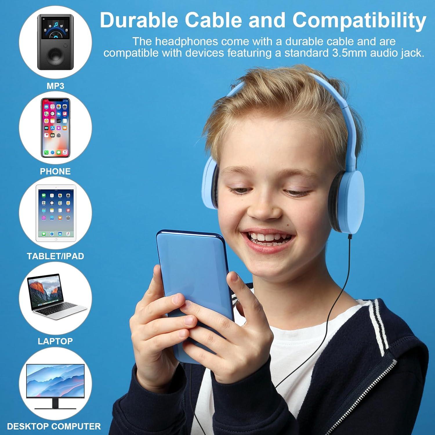 Auriculares con Cable LOVE·FEEL para Niños - Paquete de 12 Colores