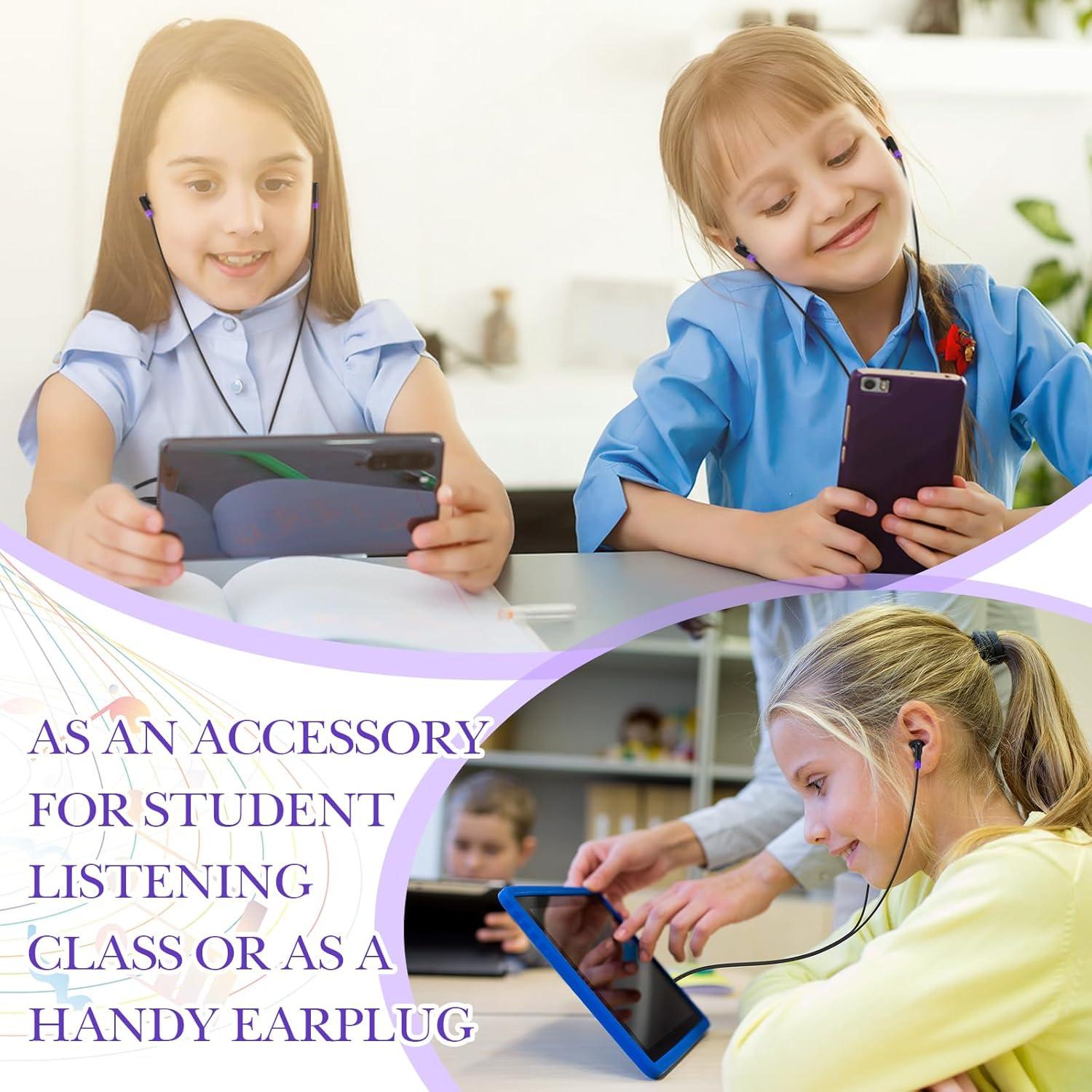 Auriculares con Cable Kanayu WAE1925 Morados 100 Piezas para Estudiantes