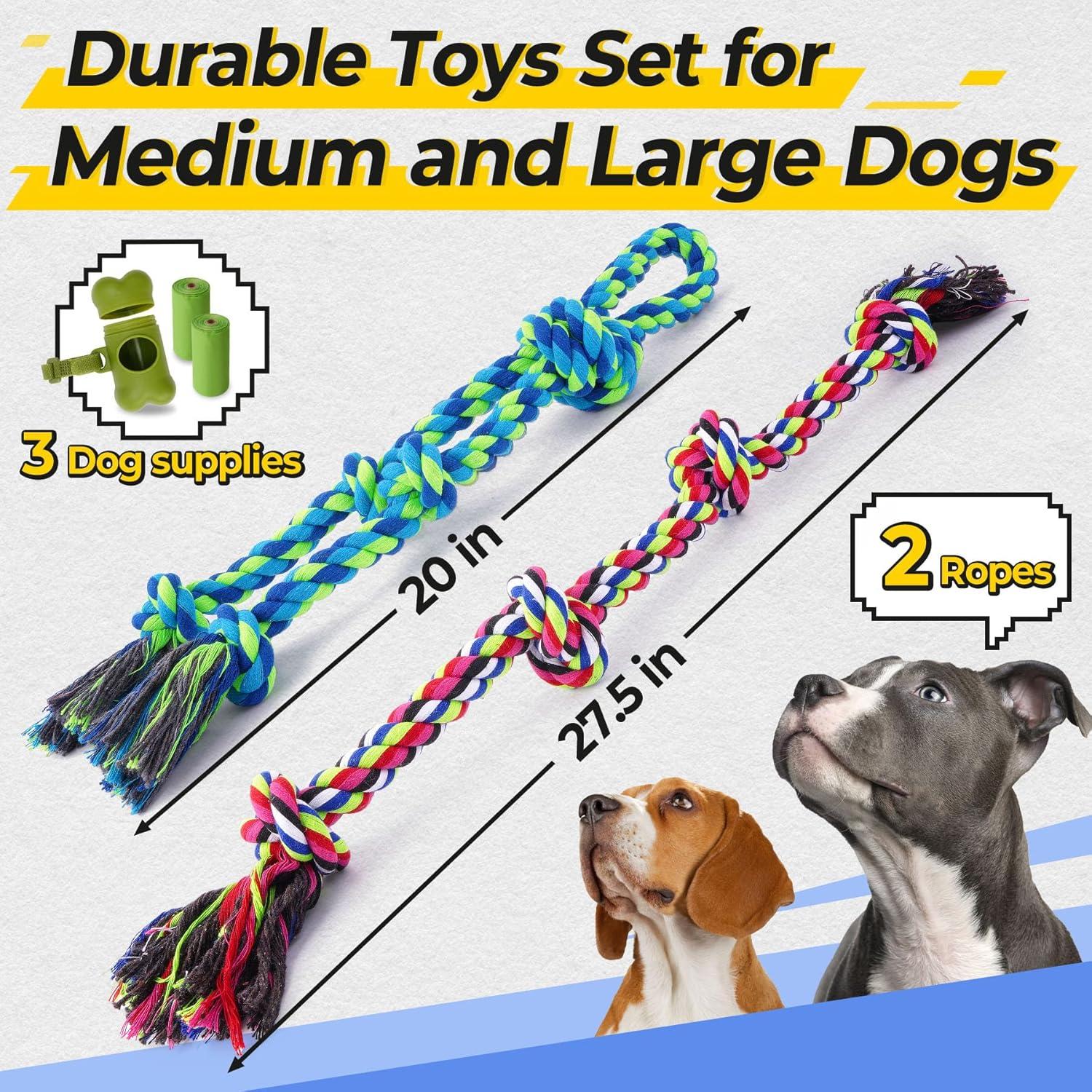 Juguetes de Cuerda para Perros Eefitoys 5 en 1 Resistentes