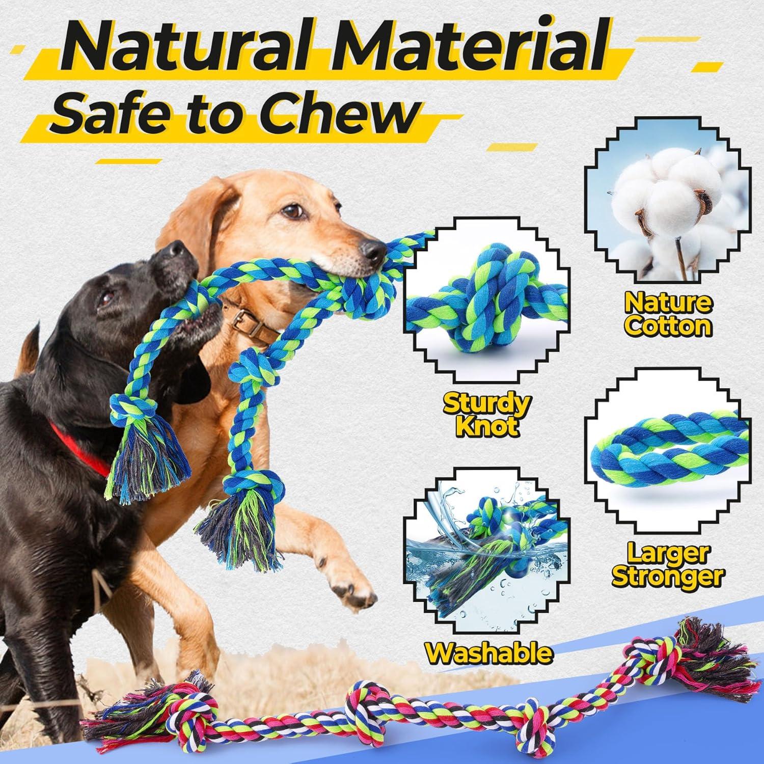 Juguetes de Cuerda para Perros Eefitoys 5 en 1 Resistentes