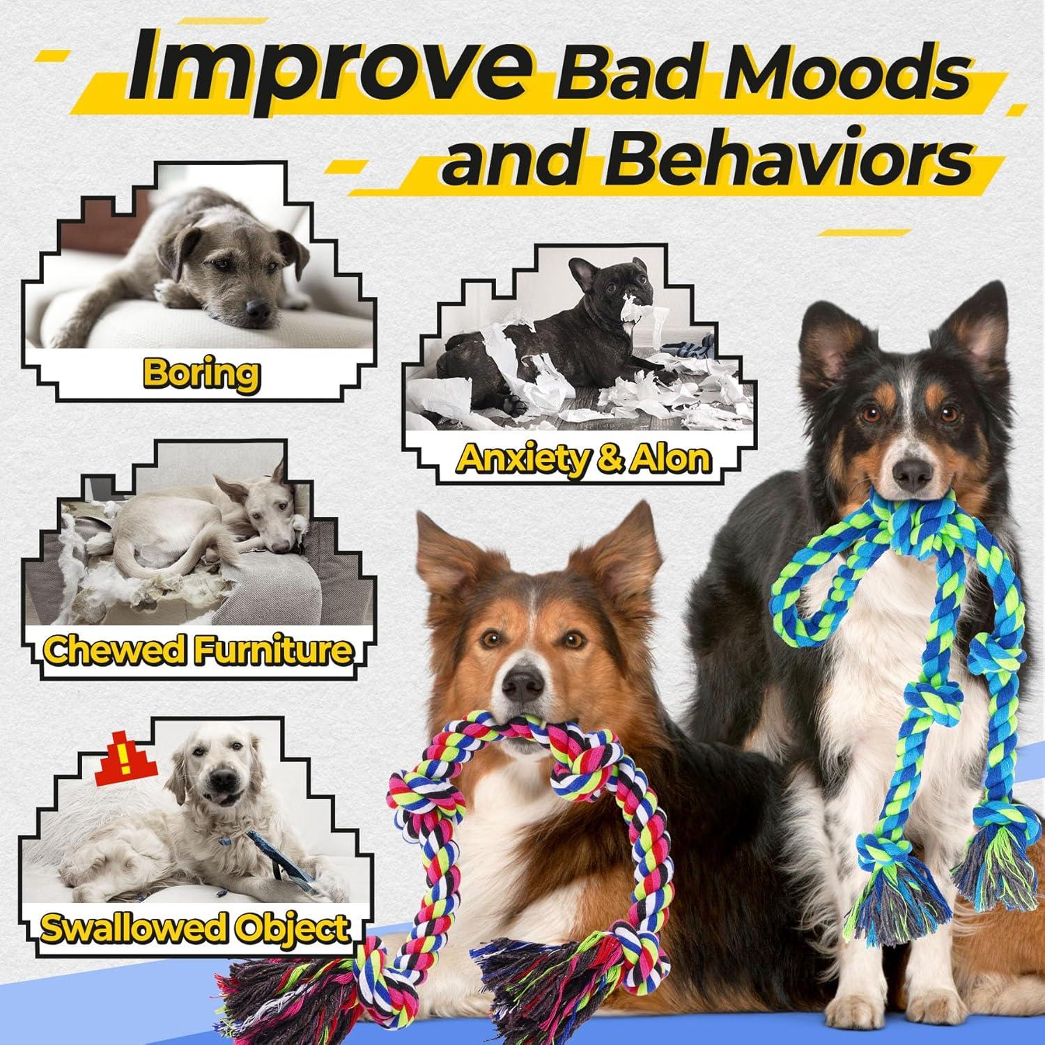 Juguetes de Cuerda para Perros Eefitoys 5 en 1 Resistentes