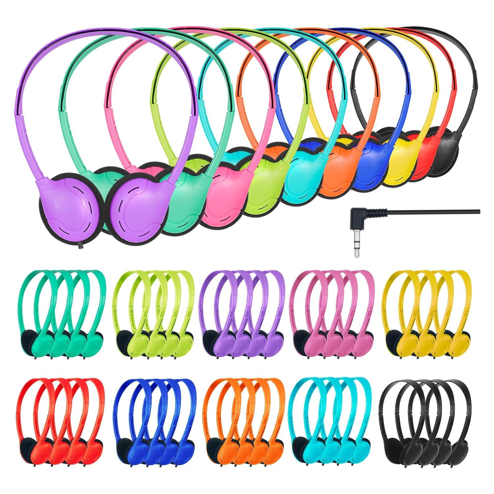 30 Auriculares para Estudiantes TJZXGUI 3.5mm Multicolor