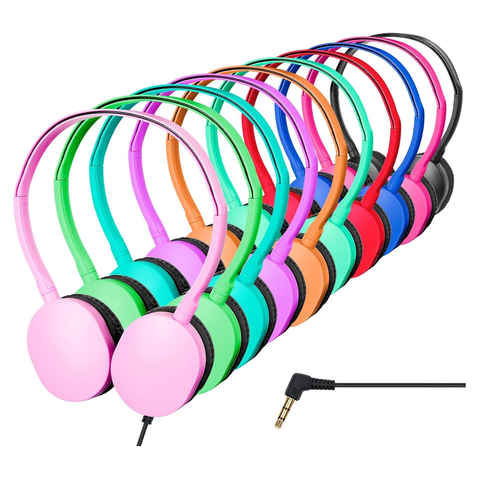 Auriculares para Niños ZXQZYM028 Paquete de 10 Multicolor