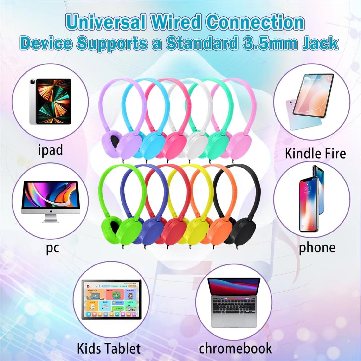 Auriculares XOSDA LS03 para Niños - Paquete de 12 Colores