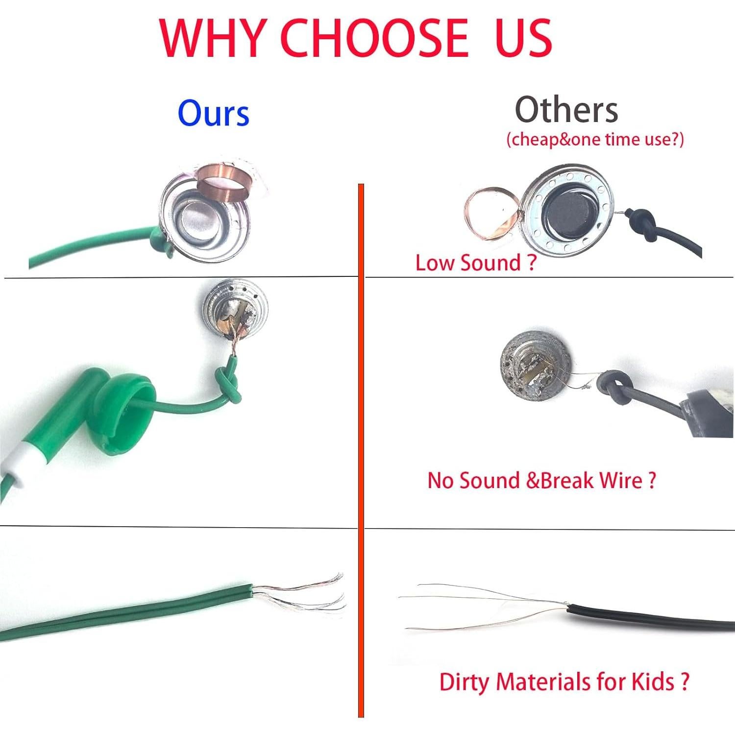 Auriculares Desechables Keewonda 30 Pack Multicolor para Escuela