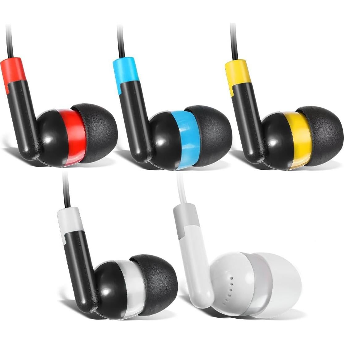 Auriculares Desechables Keewonda 30 Pack Multicolor para Escuela