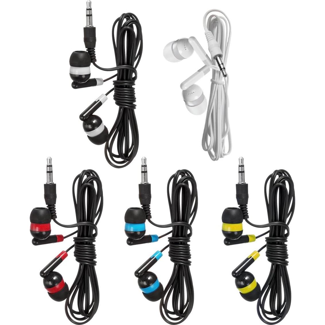 Auriculares Desechables Keewonda 30 Pack Multicolor para Escuela