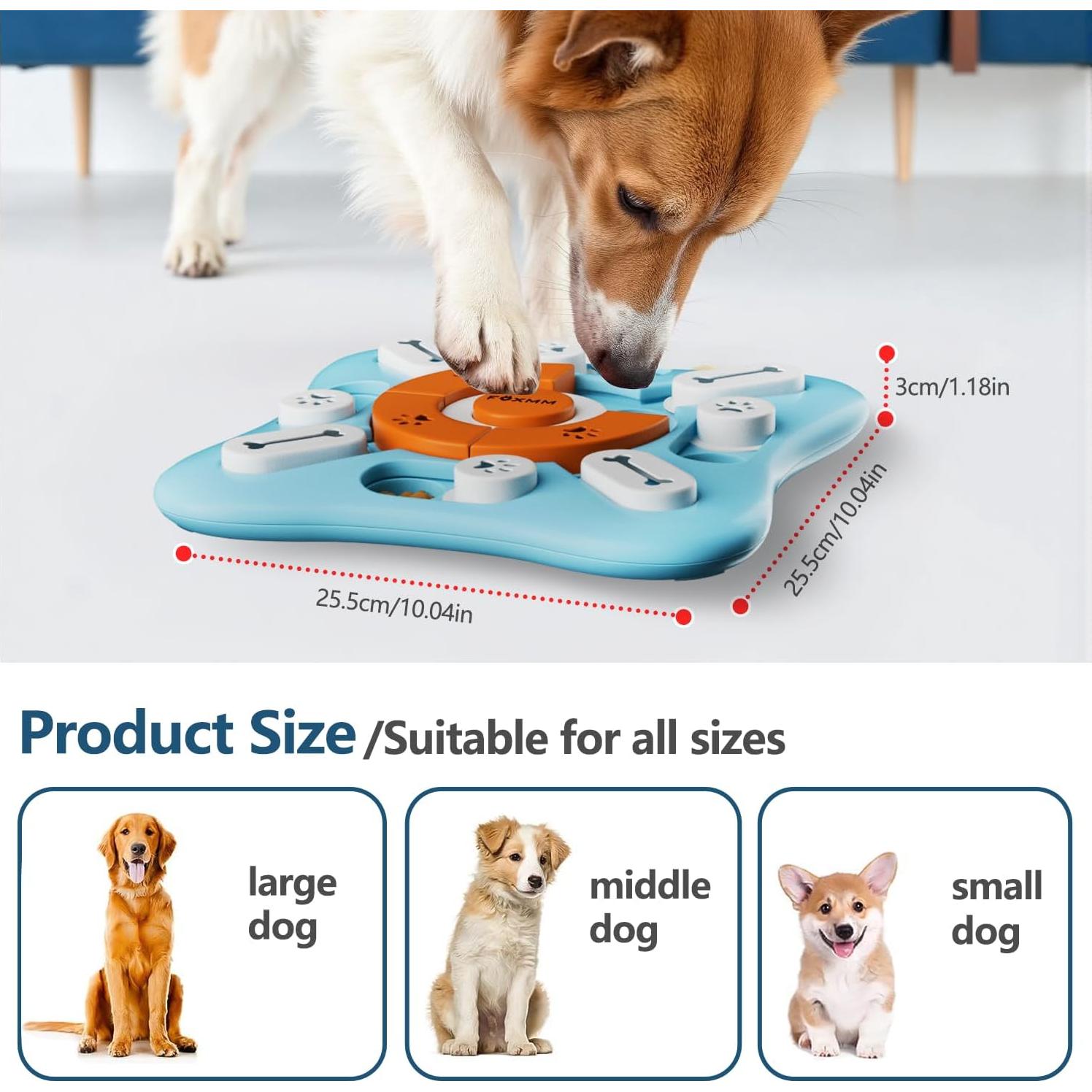Juguete rompecabezas interactivo para perros FOXMM DPT 10x10 cm