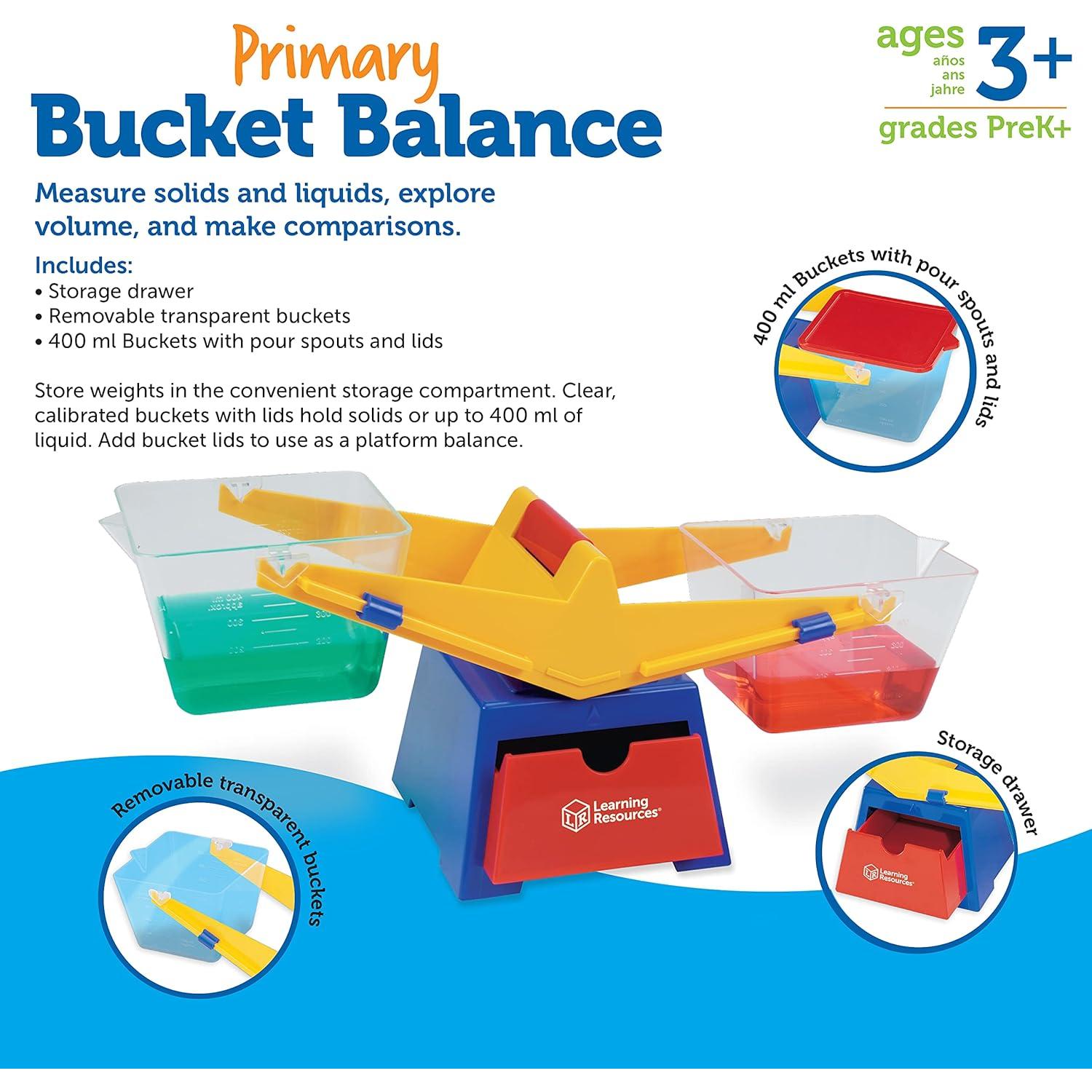 Escala de Balance de Cubo Learning Resources - 400 ml, 3+