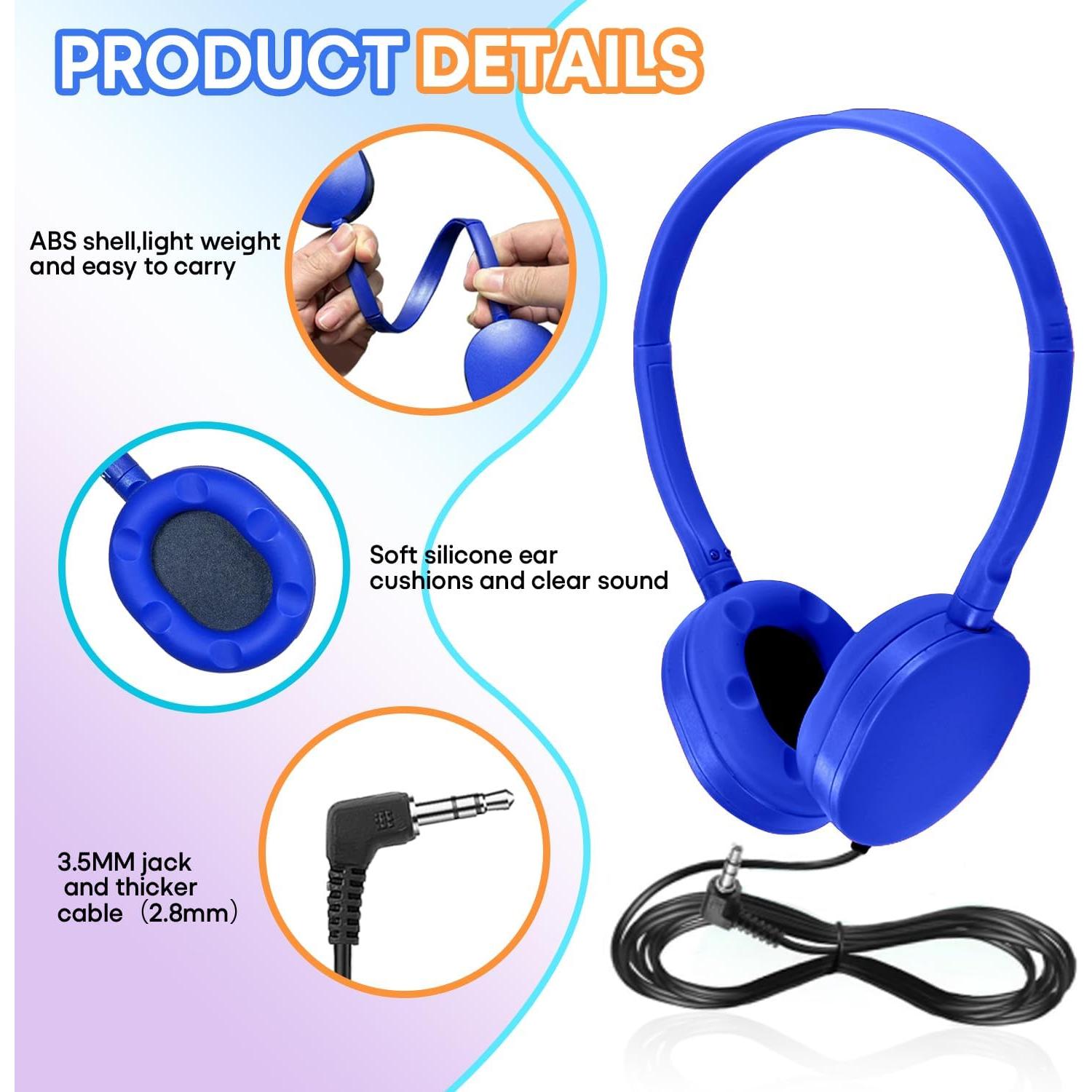 Auriculares con Cable CN-Outlet 25 Paquete Azul para Niños