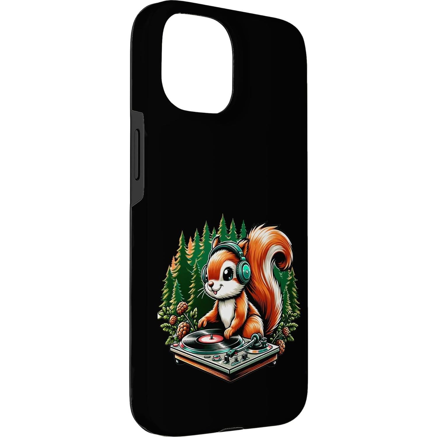 Funda Protectora Ardilla DJ para iPhone 15 - Alta Resistencia