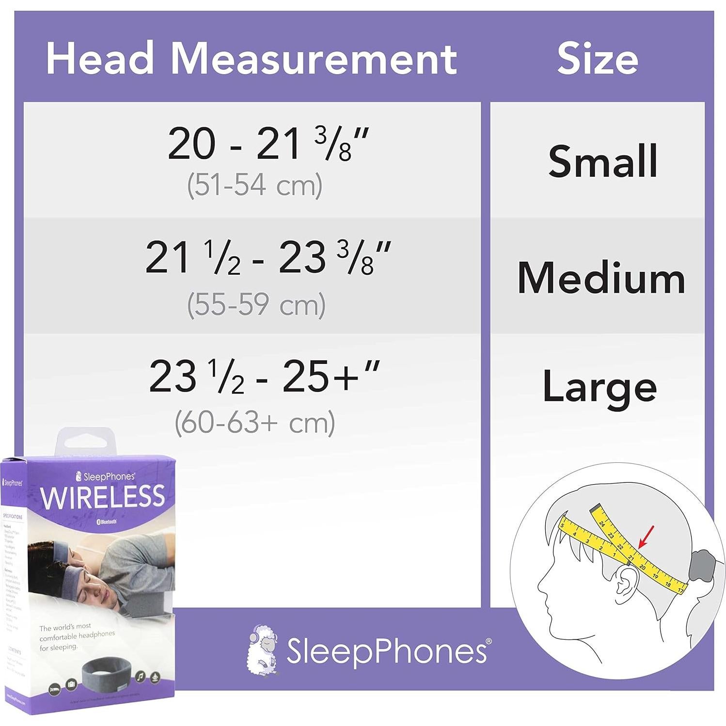 Auriculares Inalámbricos para Dormir AcousticSheep V8 - 24h Batería