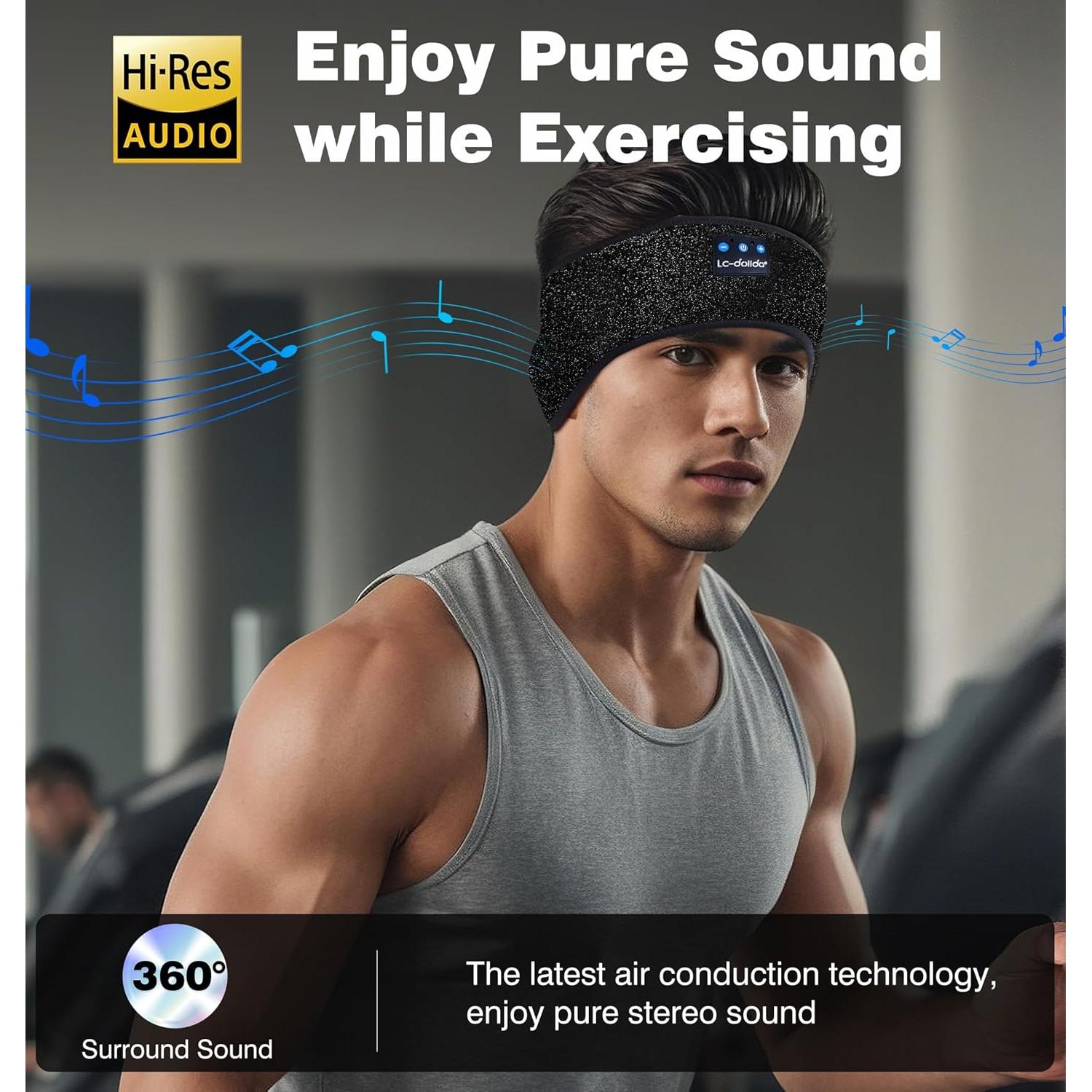 Auriculares Bluetooth 5.4 LC-dolida con Banda para la Cabeza