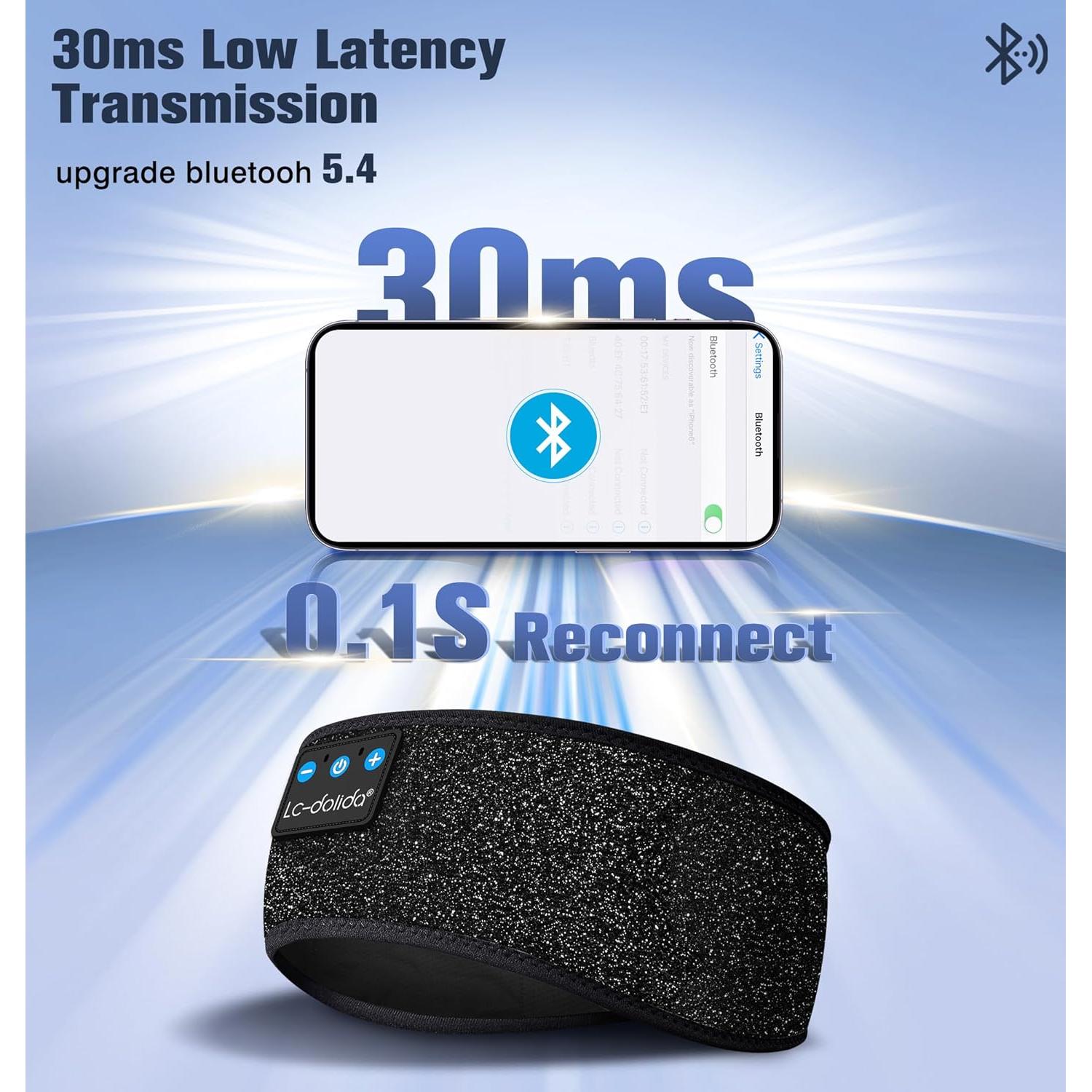 Auriculares Bluetooth 5.4 LC-dolida con Banda para la Cabeza