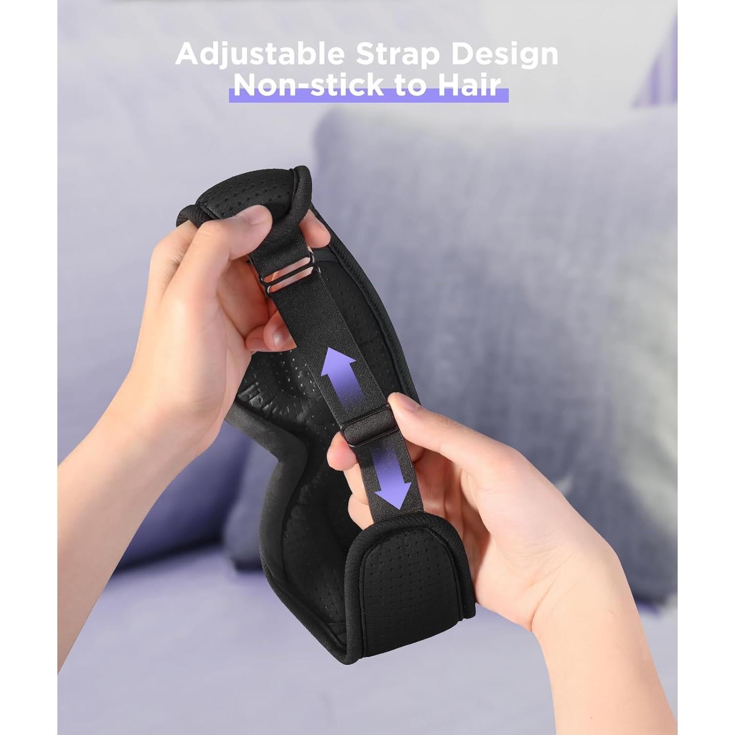 Auriculares para dormir Bluetooth LC-dolida, máscara 3D Obsidiana