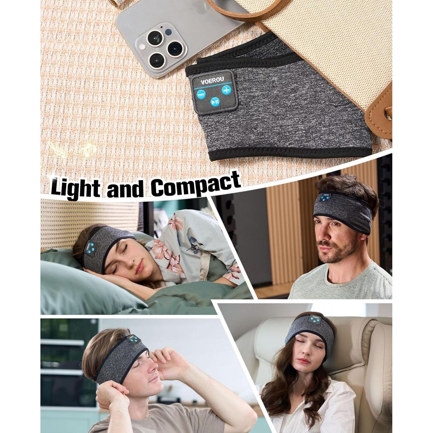 Auriculares para dormir Voerou Bluetooth con banda deportiva