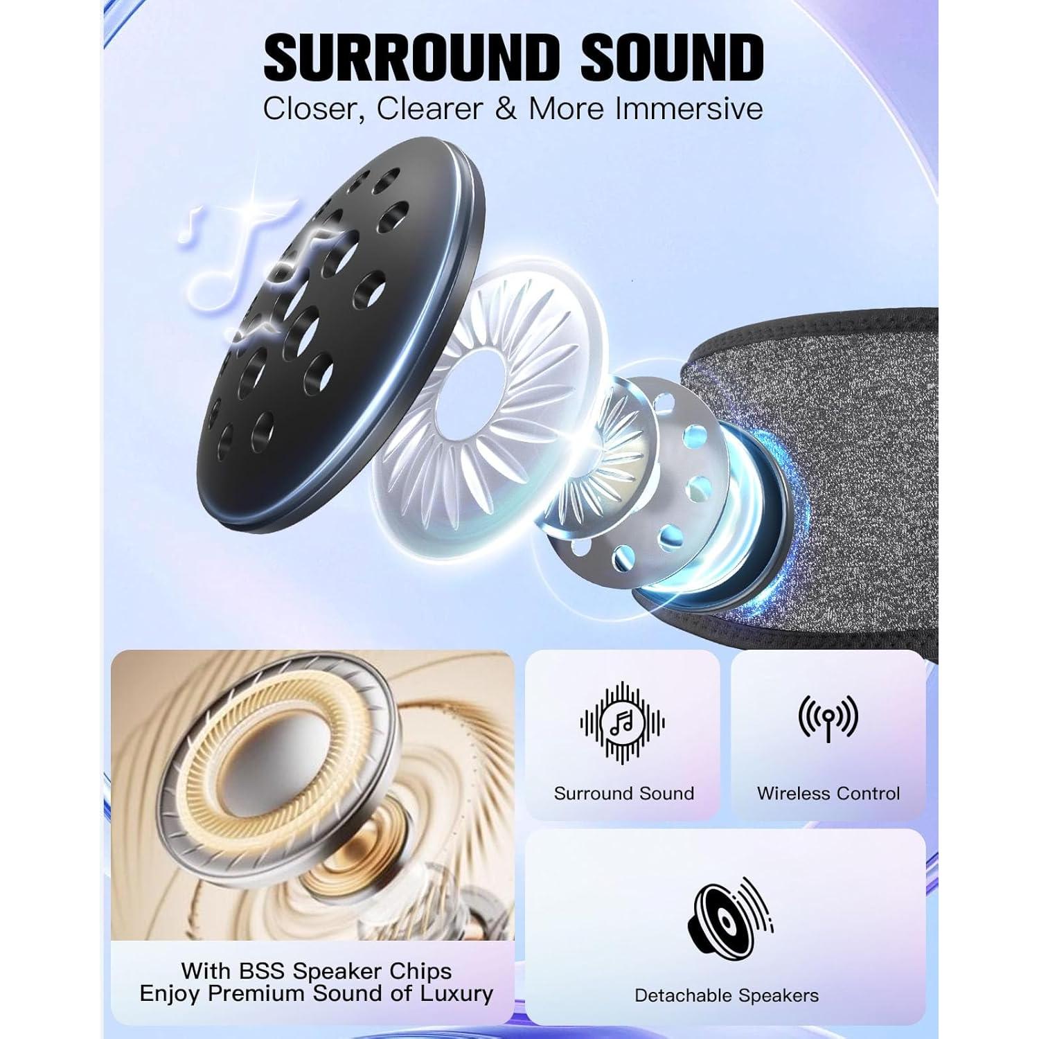 Auriculares para dormir Voerou Bluetooth con banda deportiva