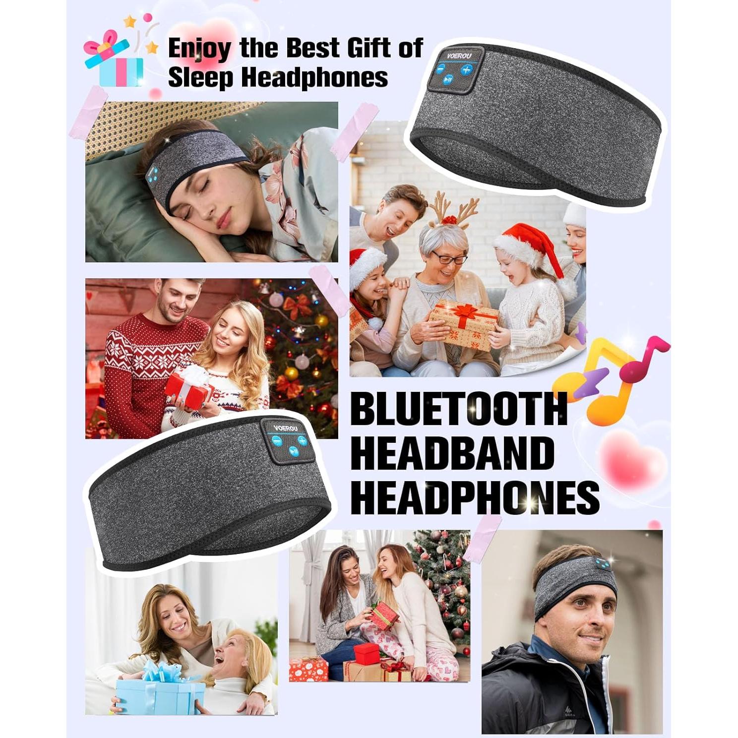 Auriculares para dormir Voerou Bluetooth con banda deportiva