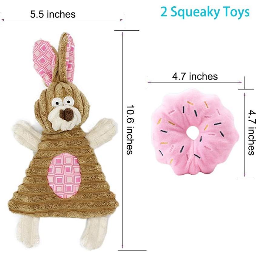 Juguetes para cachorros Volacopets 5 piezas rosa masticar