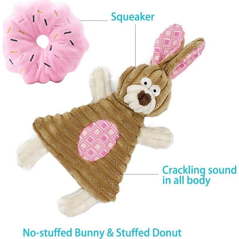 Juguetes para cachorros Volacopets 5 piezas rosa masticar