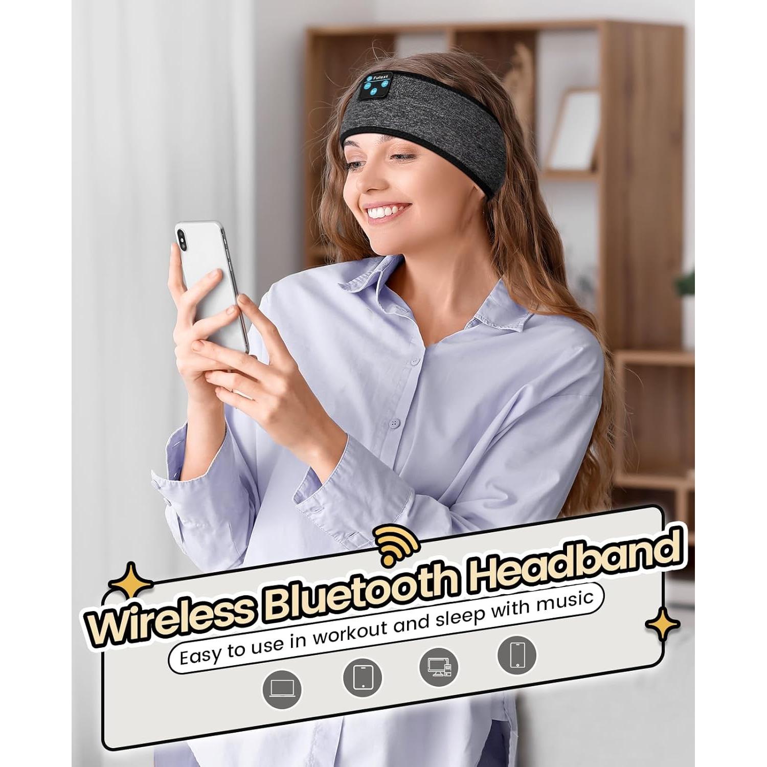 Auriculares Bluetooth para dormir Fulext FULH01 10h gris