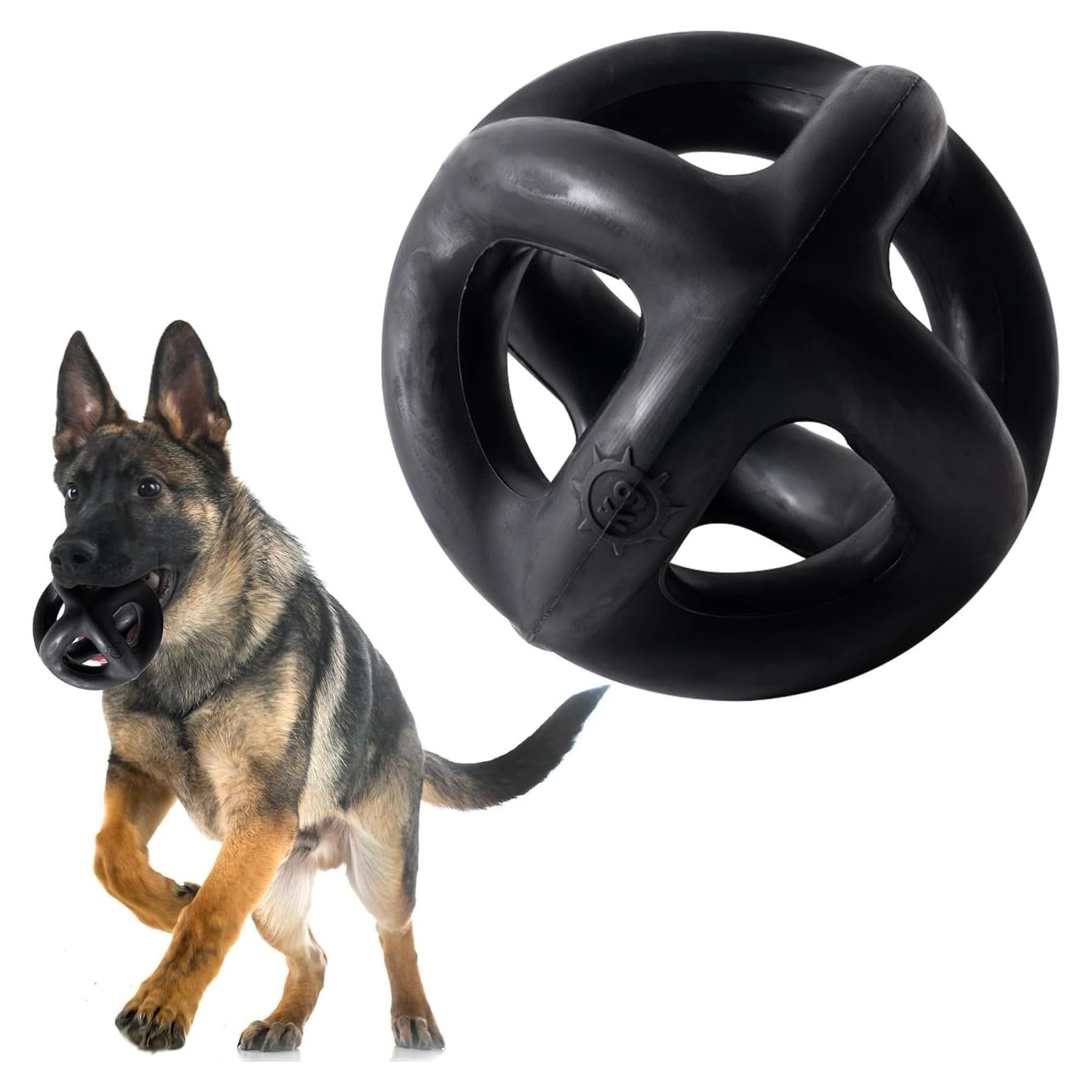 Bola Indestructible para Perros Monster K9 - 14 cm - Caucho Natural
