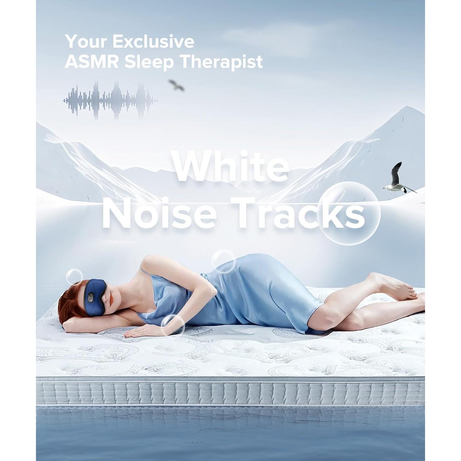 Máscara de Sueño TOPOINT con Bluetooth 5.4 y Ruido Blanco