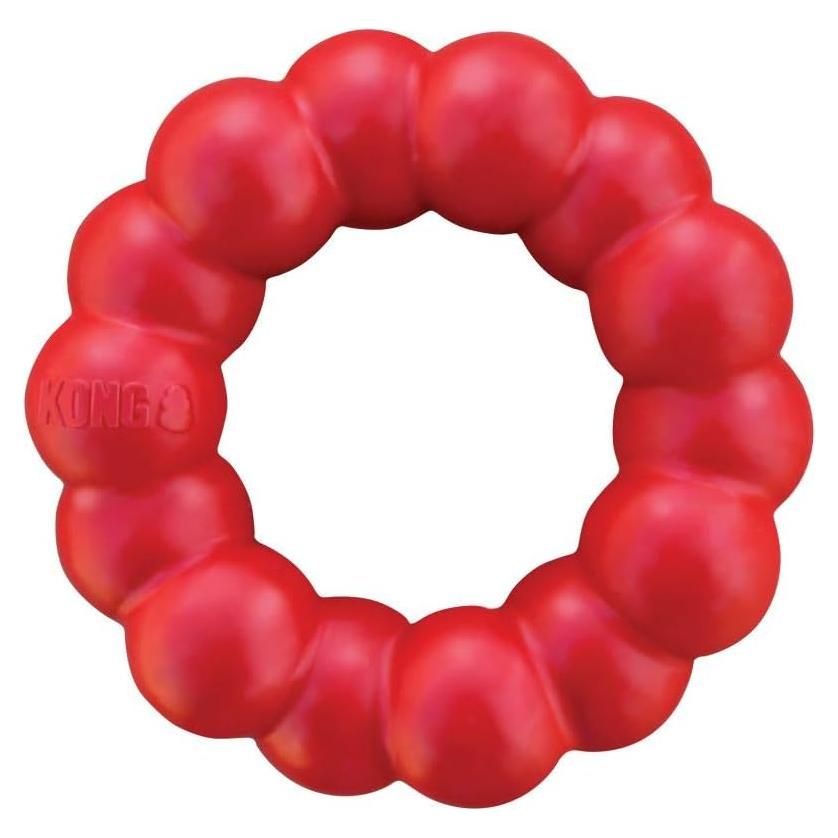 KONG Anillo de Caucho Natural para Perros Pequeños 8,89 cm