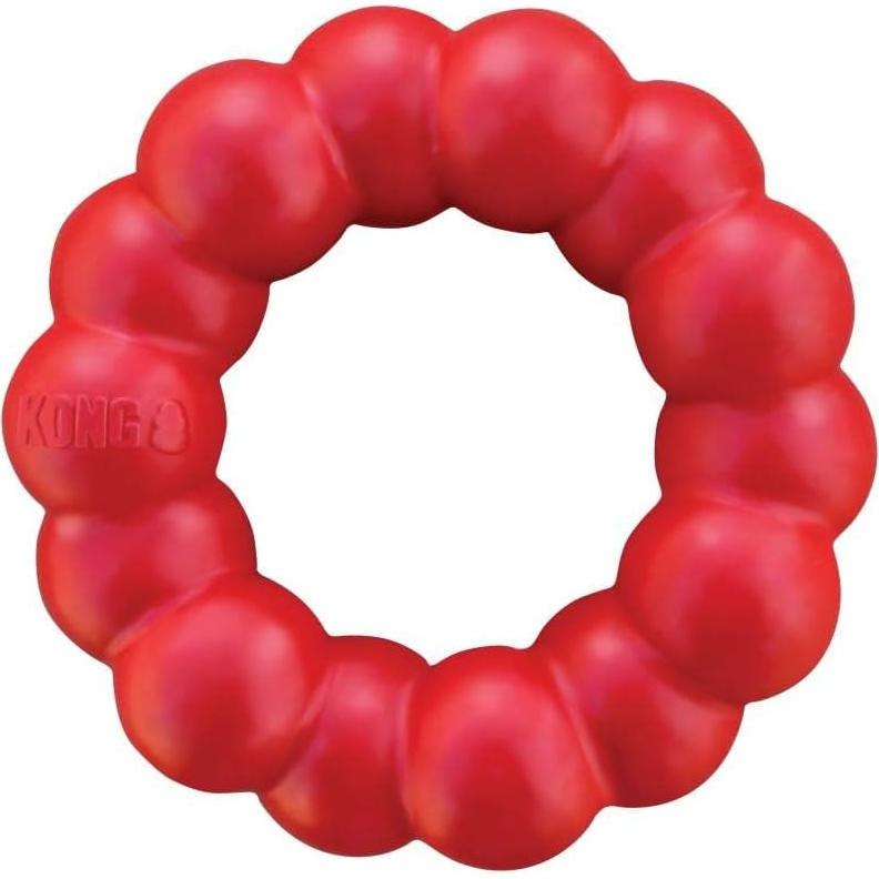 KONG Anillo de Caucho Natural para Perros Pequeños 8,89 cm