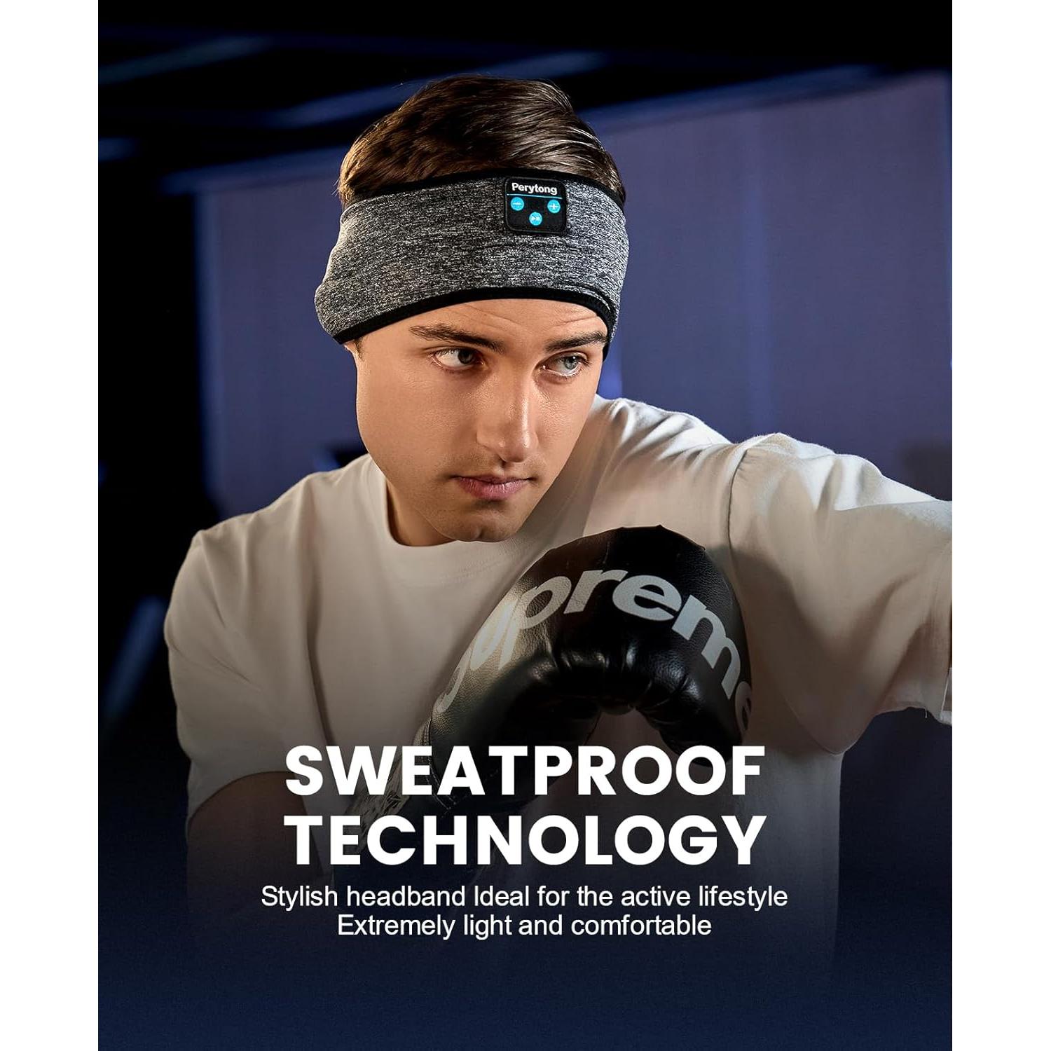 Auriculares para dormir Perytong Bluetooth Diadema Suave 10h