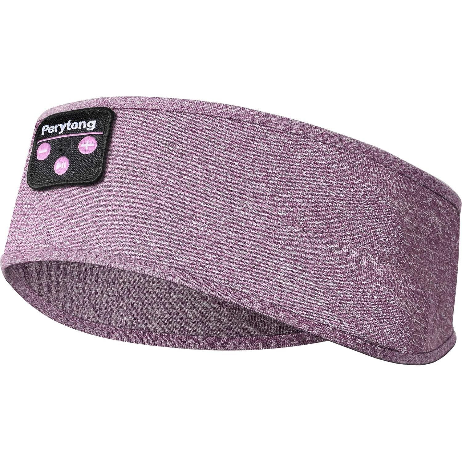 Perytong Bluetooth Headband with Wireless Sleeping Earbuds for Side Sleepers, Workout, Running, Insomnia, Travel, Yoga