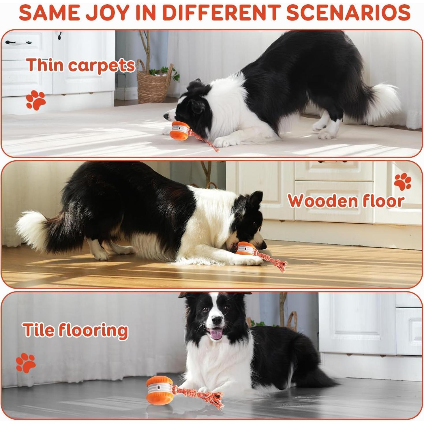 Bola Interactiva para Perros QGI H01 Naranja 10x8.5cm