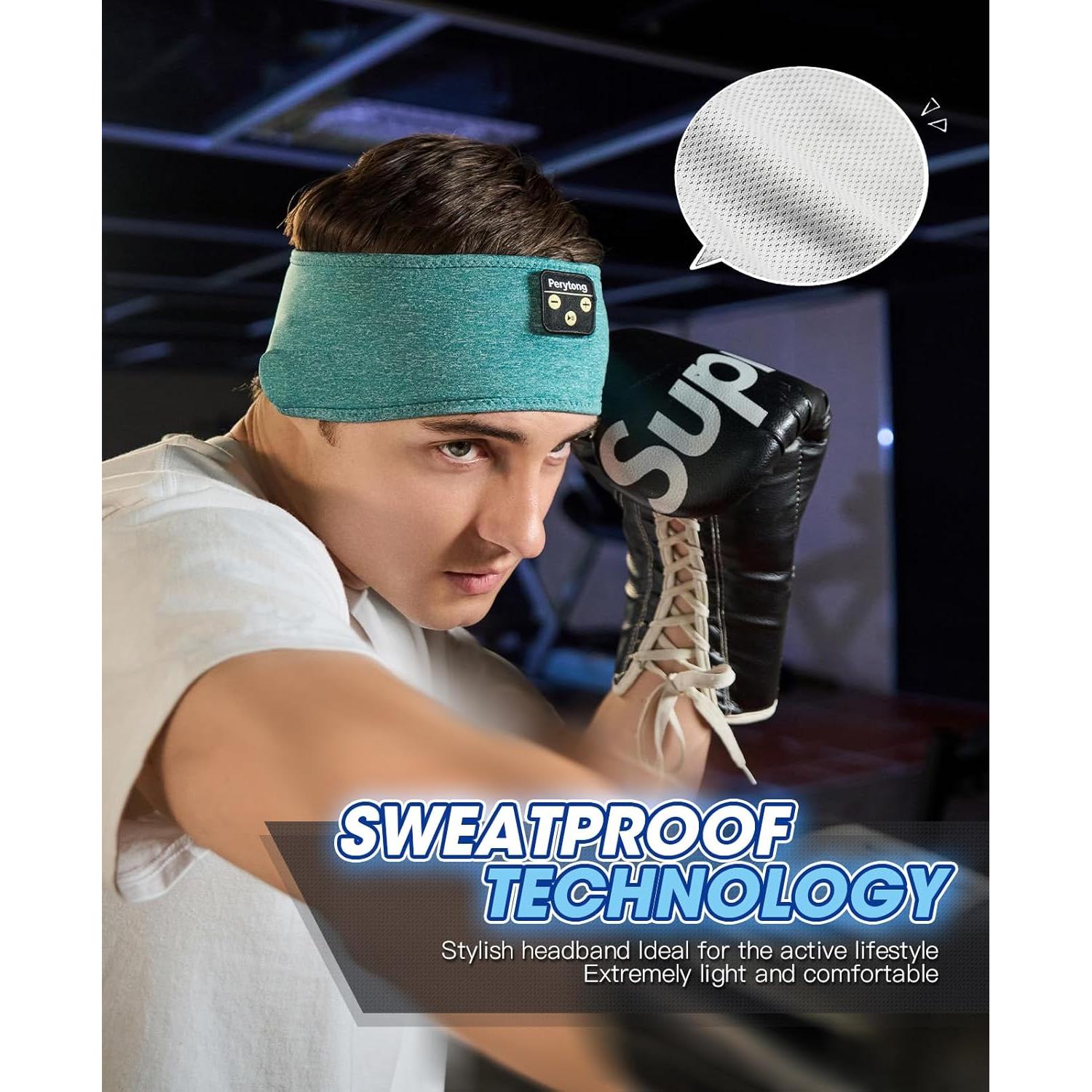 Auriculares Bluetooth Perytong Diadema para Dormir 5.2