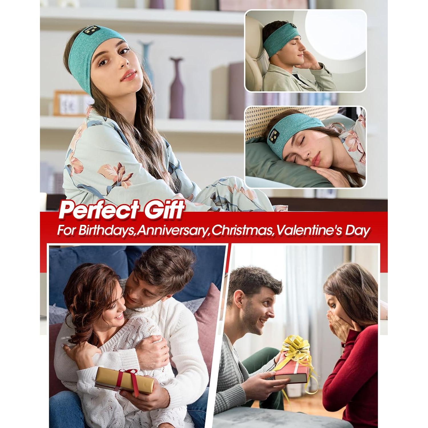 Auriculares Bluetooth Perytong Diadema para Dormir 5.2